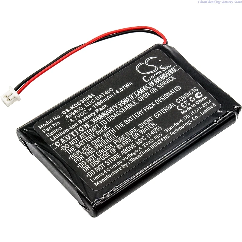 

3.7V 1100mAh Barcode Scanner Battery KDC-BAT400 KDCSPB1200 for KOAMTAC KDC30 KDC350 KDC400 KDC410 KDC411 KDC420 KDC421 KDC450