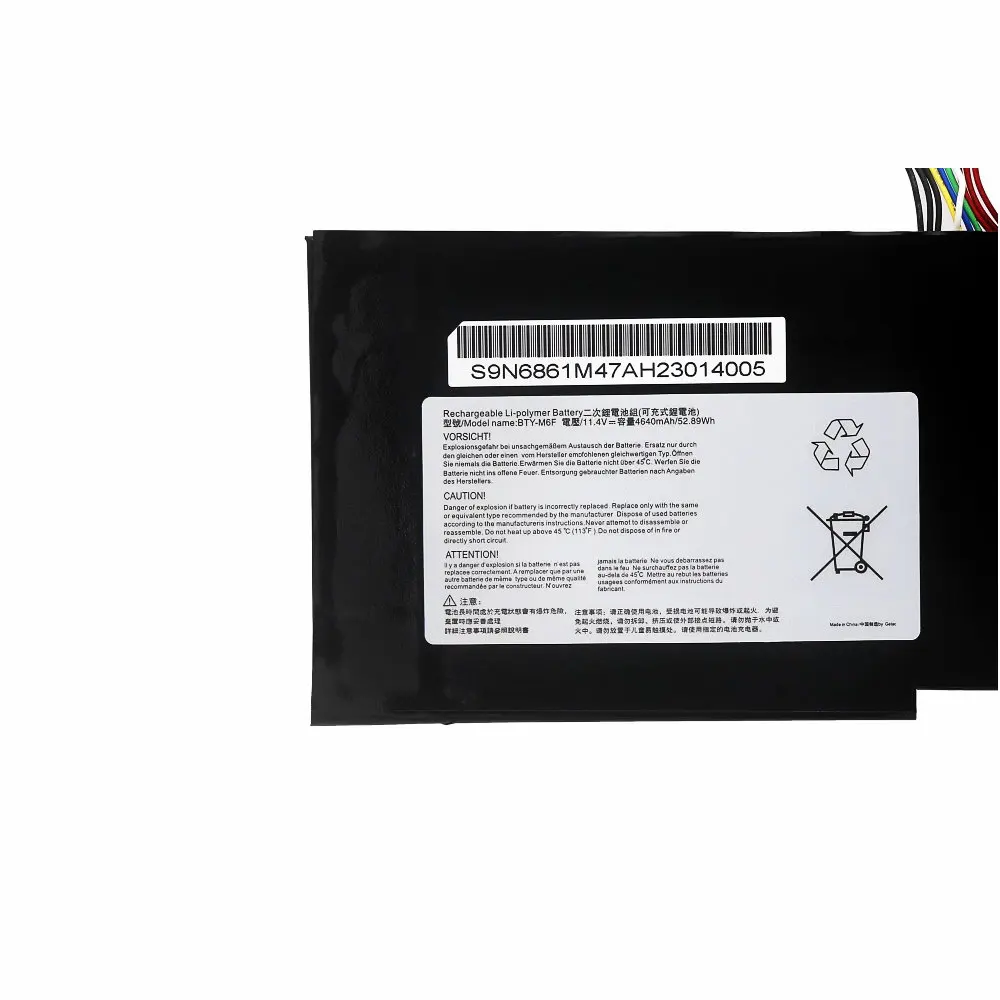 Baterai Laptop BTY-M6F baru UNTUK MSI GS60 2QC 2QE 2PM 2PC 2PL 6QC PX60 6QE 6QD MS-16H2 MS-16H4 11.4V 4640mAh