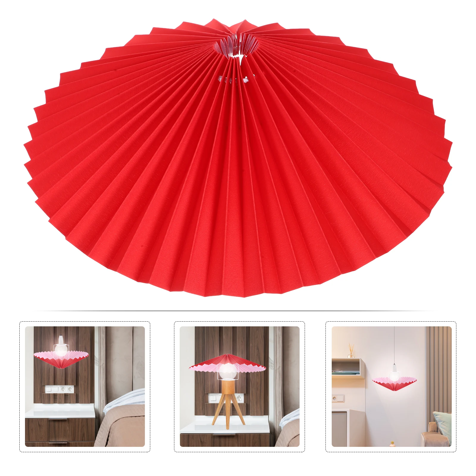 

Umbrella Lampshade Vintage Bedside Table Lamps Wrought Iron Modern Replacement Cloth Shade for Bedroom Decorative