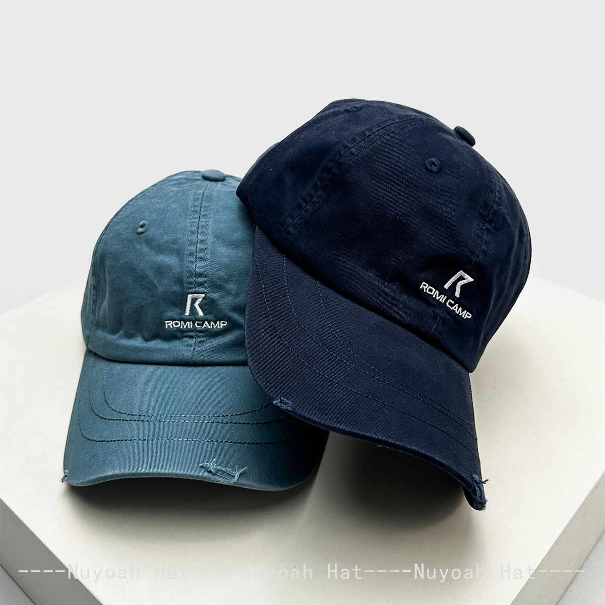 New Men Women Preppy Style Simple Embroidered R Letters Baseball Hats Sunshade Broken Versatile Personal Peaked Caps Fashion Ins