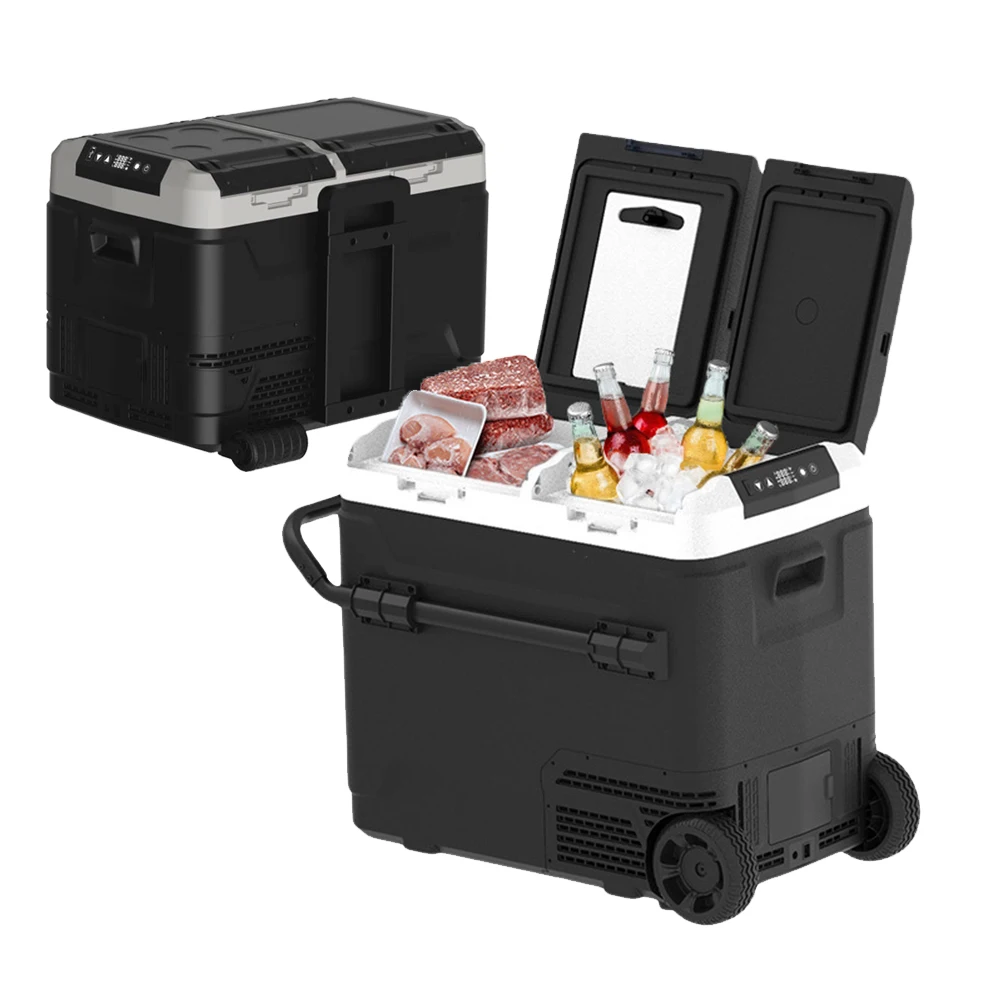 60L Dc 12 24V, Compressor Car Fridge Portable Deep Freezer For Camping Yacht Travel Oem Shell Power/