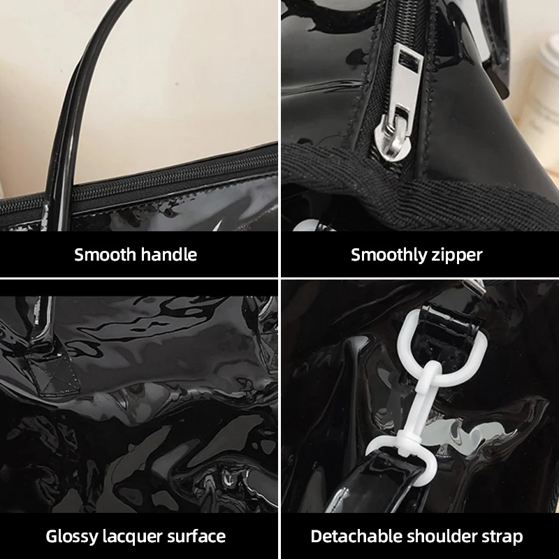 Bolsa transparencia PVC impermeable para gimnasio, Yoga y playa - imagen 3