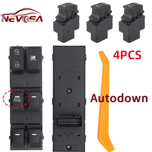 Para Kia Sportage 2011 2012 2013 2014 2015 93570-3W450 93570-3W000 Master frente izquierdo interruptor de ventana lateral del conductor botón del pasajero