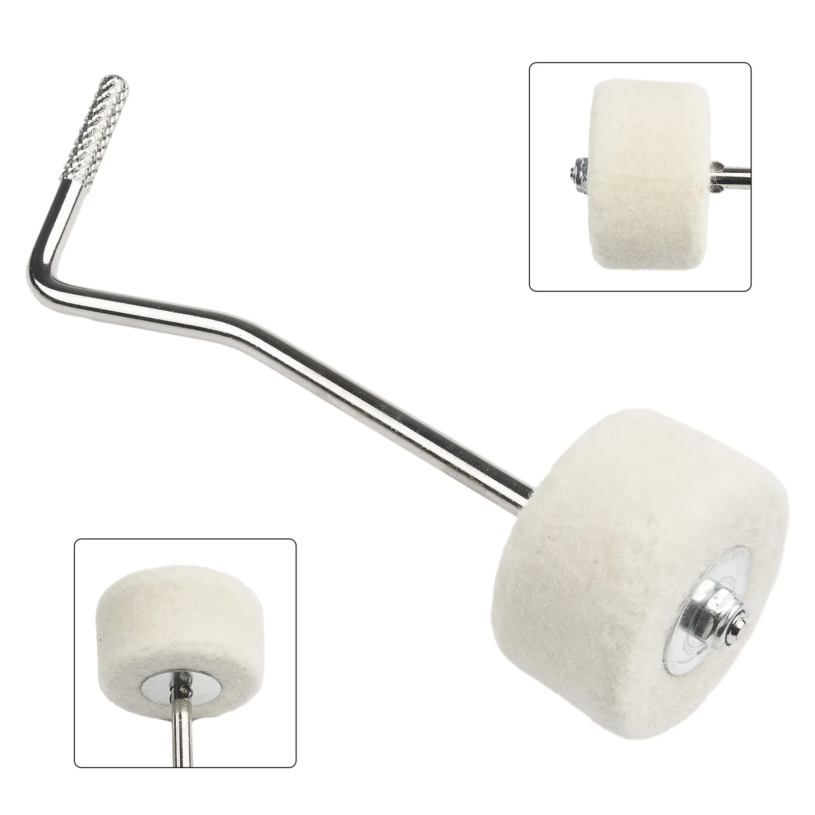 Drum Felt Beater Pad for Percussion Instruments For Bass Drum Accessories Cotton Felt Kick Pad Suitable for Step Hammers