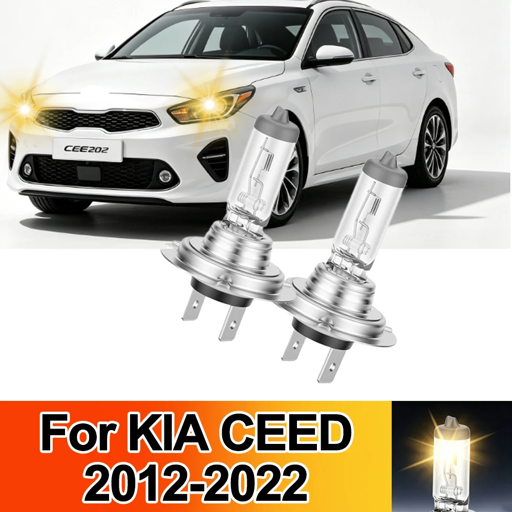 H7 LED For KIA CEED Headlight Halogen Light Bulbs 3000K/6000K Canbus For 2012 2013 2014 2015 2016 2017 2018 2019 2020 2021 2022