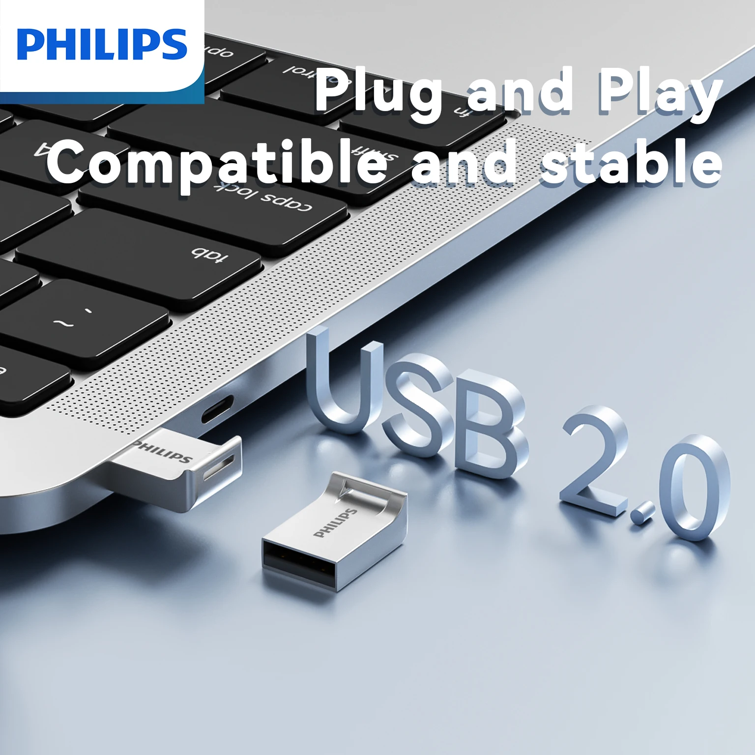 Philips Super Mini USB Flash Drive 2.0 64GB 32GB 16GB 8GB Memory Disk High Speed Pen Drive Portable 64GB USB Memory Stick Gifts