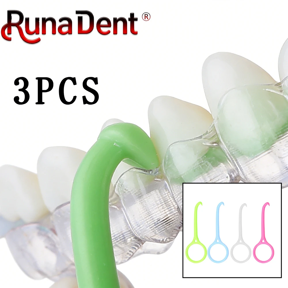 

3PCS Dental Aligner Remover for Invisible Braces Orthodontic Hook Tool for Teeth Adjustment and Removal