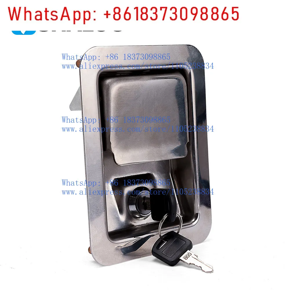 Generator set chassis anti-theft door lock cabinet lock industrial equipment mechanical door lock 304 stainless steel flat box