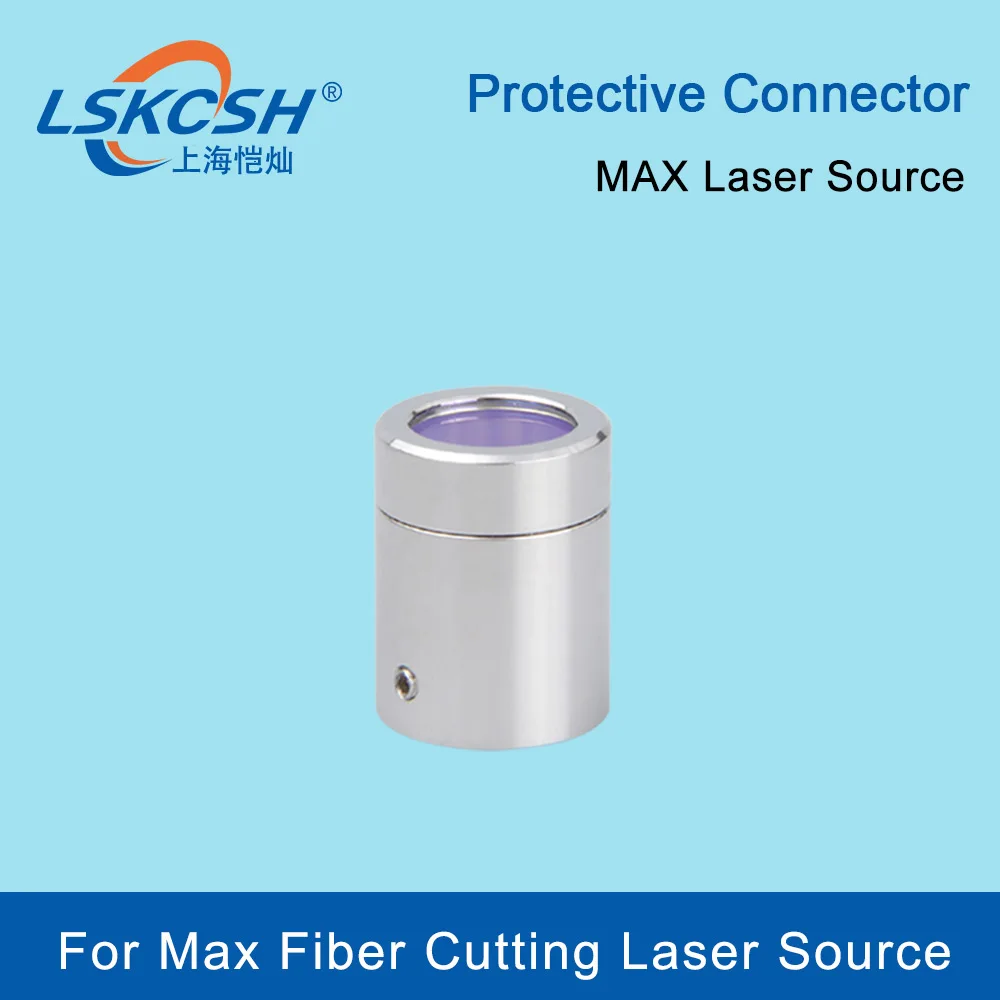 

LSKCSH MAX QBH Fiber Laser Source Output Protective Connector Lens Group With Cap for MAX Cutting Machine Laser Generator