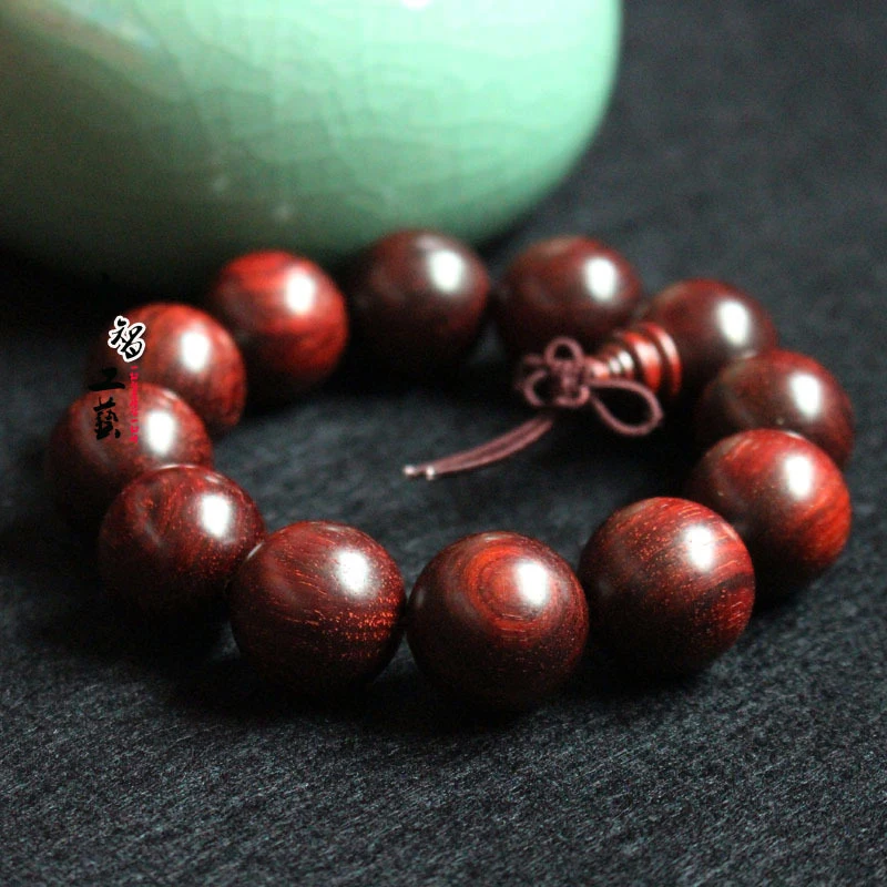 

beads, Indian - Buddhist bead , same material with smooth grain, small-leaf rosewood bracelet
