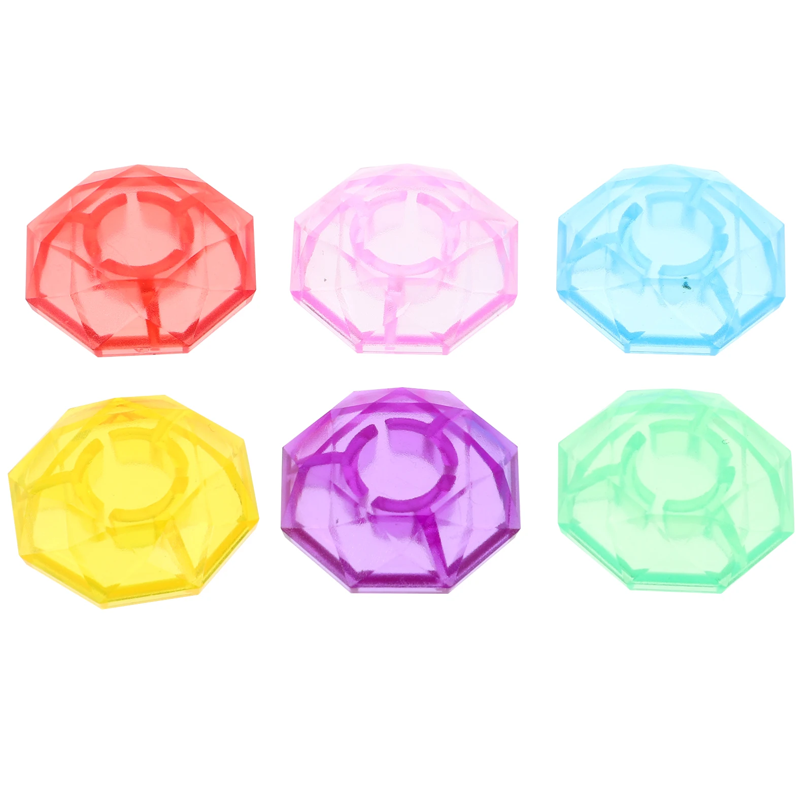 

6 Pcs Guitar Effect Pedal Cap Footswitch Toppers Nail Colorful Diamond Effects Covers