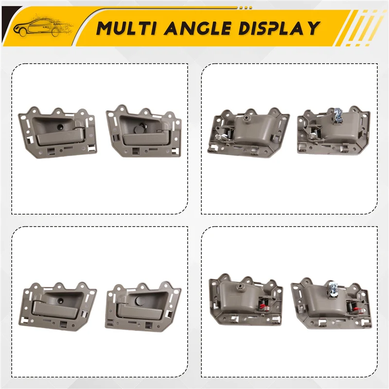 

4Pcs/Set Inner Door Handle For Jeep Grand Cherokee 2005-2011 LHD 1JV471J3AA 1JV461J3AA 5HR411J3AK 5HR421J3AK
