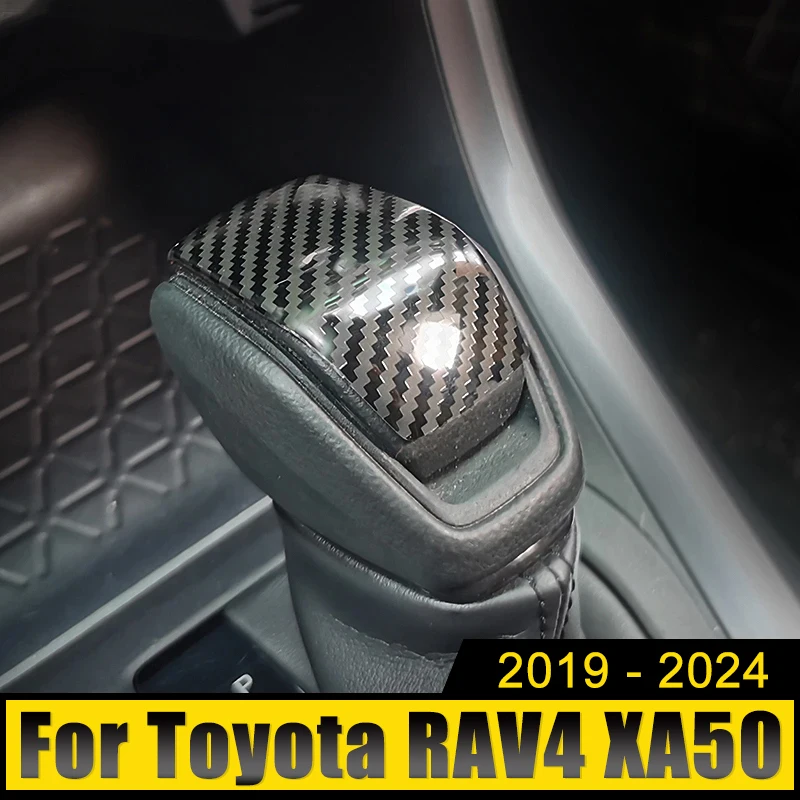 

Stainless Car Gear Shift Head Trim Cover For Toyota RAV4 Highlander Harrier Venza 2019 2020 2021 2022 2023 2024 RAV 4 XA50