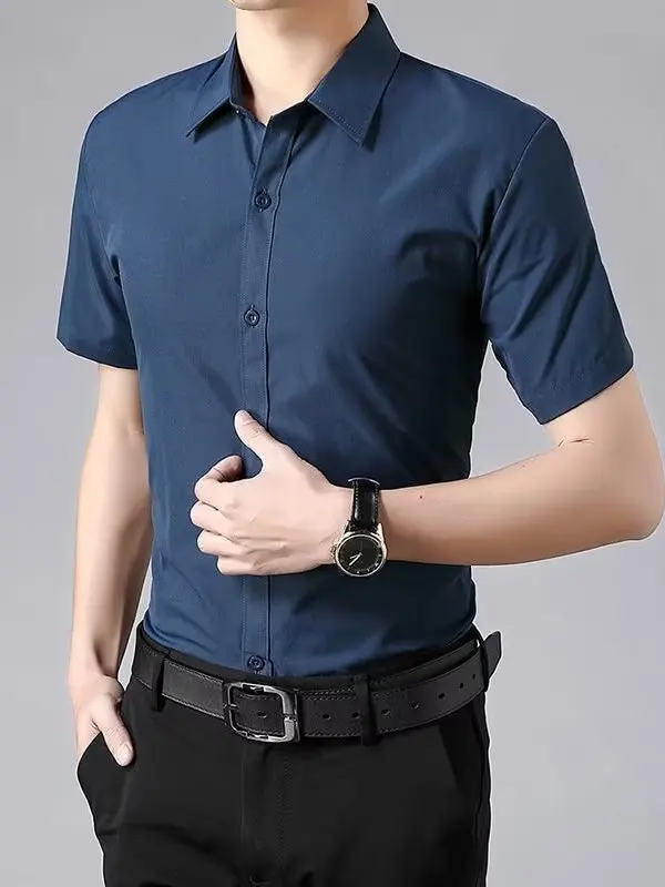 طية صدر السترة ذات المقاس النحيف للرجال كاجوال Sle ort Sve Youth Faion لون نقي Busin كاجوال irt #4