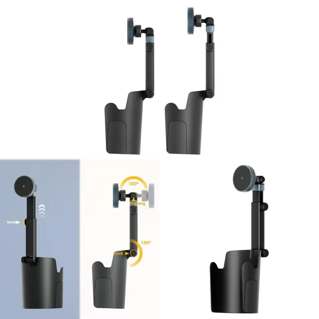  15W Wireless Charging Phone Mount Stand For Phone 12 13 14 15 16 17 In Vehicles