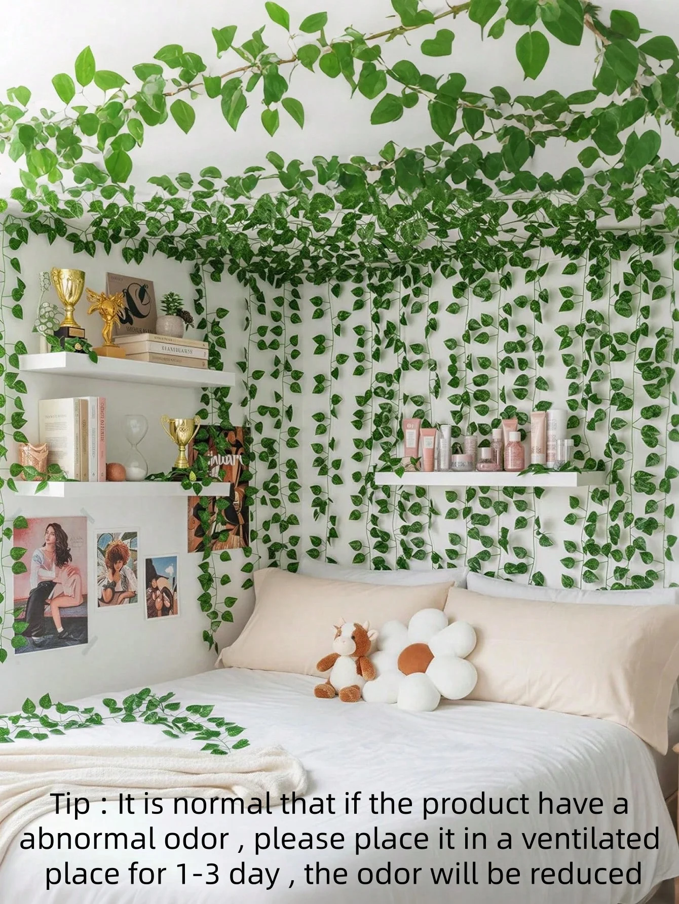 36/24/12Pcs Artificial Ivy Garland 84.7in Fake Ivy Vines Greenery Wall Hanging Decor for Home Wedding Garden Party Outdoor Decor