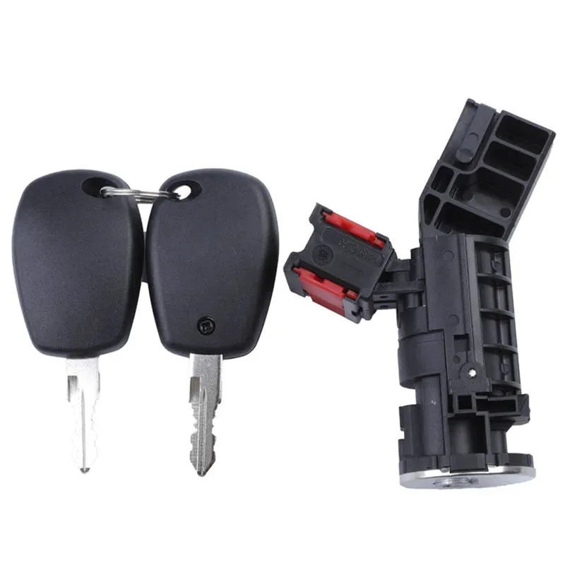 

A90E-Ignition Lock Cylinder & 2 Keys For Renault Clio Dacia Logan Sandero 806016505R 80601-6505R