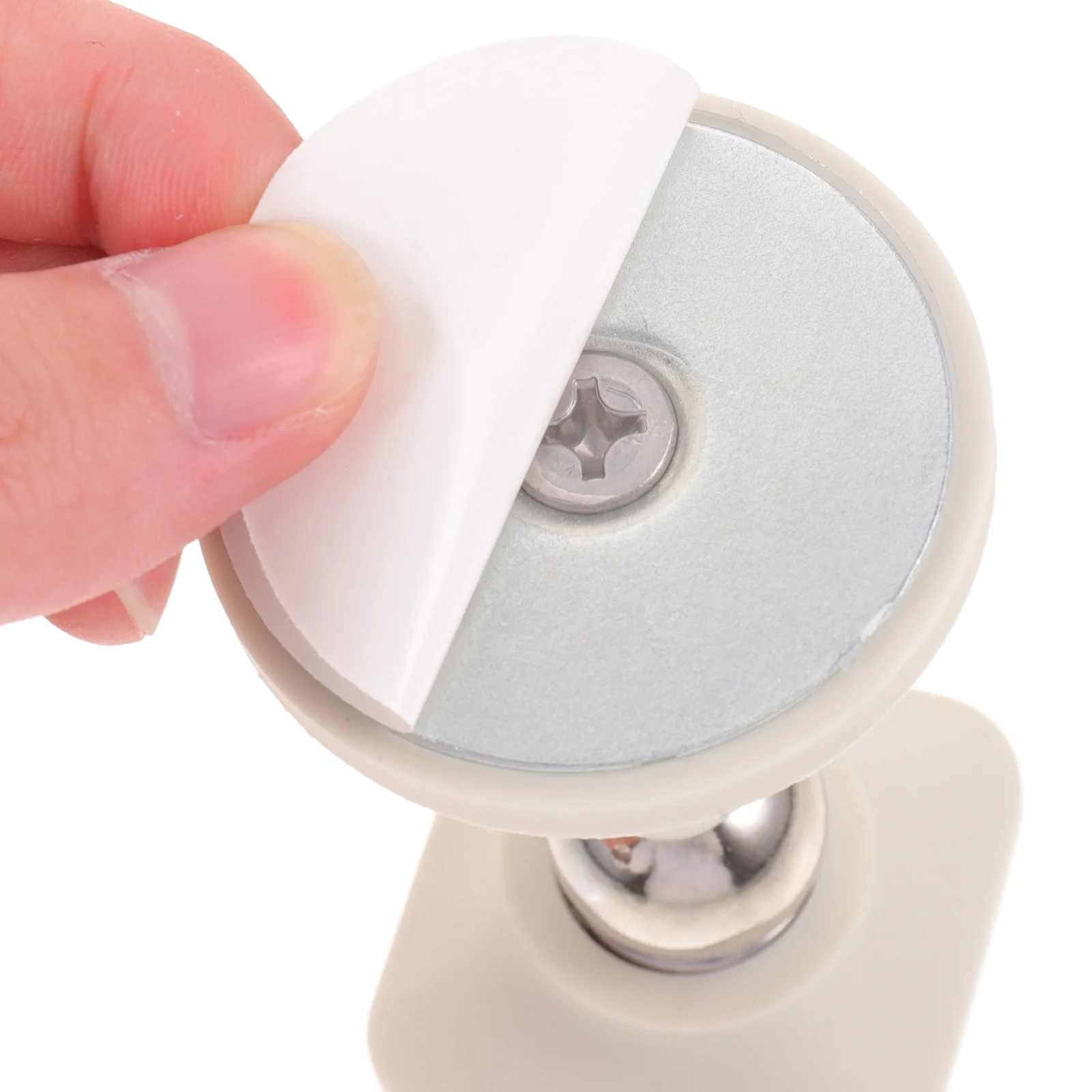 

Magnetic Door Stopper Mounted Glass Doorstop Strong Suction Small Size Space Saving Safe Easy Installation Load