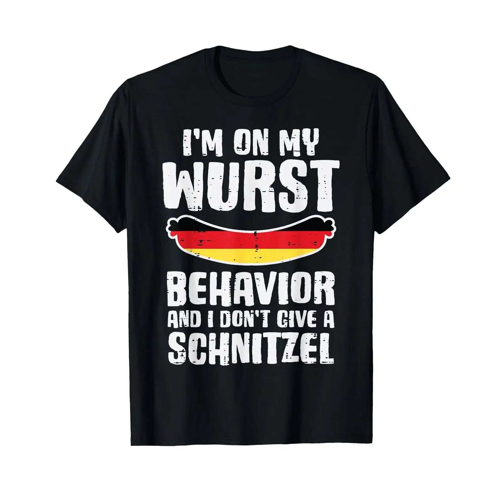 On My Wurst Behavior Dont Give Schnitzel Funny Oktoberfest T Shirt vintage Washed Soft Unisex Top For Everyday Wear Comfortable