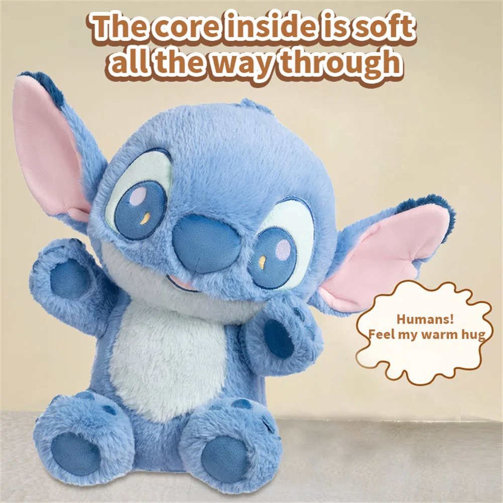 MINISO Disney Stitch&Angel Dolls Cute Cartoon Plush Pillow Children's Sleep Companion Bedroom Decoration Plush Children's Toys