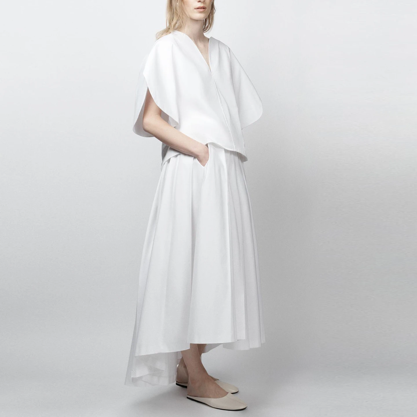 Camisa Blanca Holgada a la Mod - Summer Line Clothing Brand reseña y precio