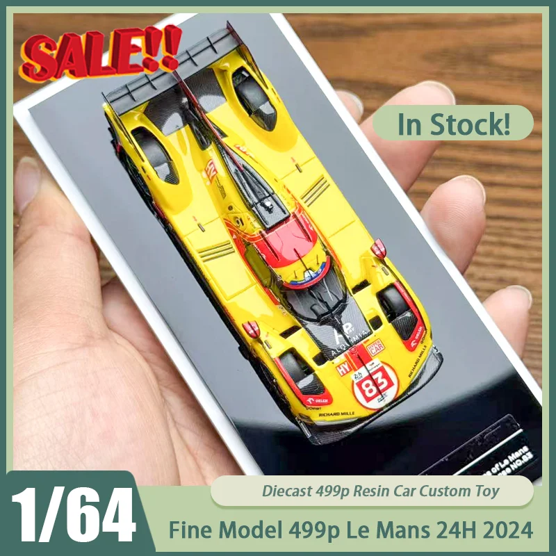 

Новая в наличии, изысканная модель 1:64 499p Le Mans Endurance Racing Car 2024, автомобильный автомобиль из смолы, миниатюрные литые под давлением украшения, игрушки на заказ, подарок для детей