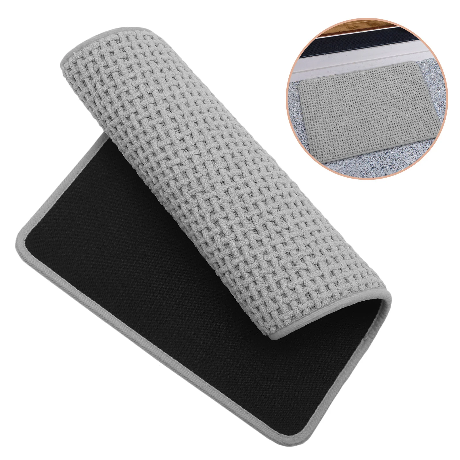

Non-Slip Bath Mat Thicken Soft Absorbent Floor Mat for Bathroom Entryway Indoor Comfortable Design Bath Mats Entry Doormat