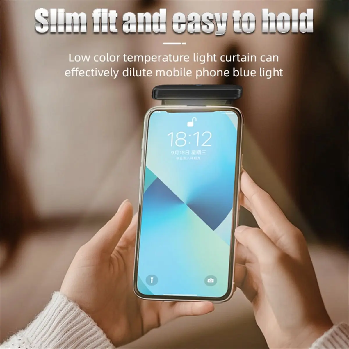 Portable Magnetic Mobile Phone Night Reading Eye Protection Lamp Foldable Phone Flash Light image 6