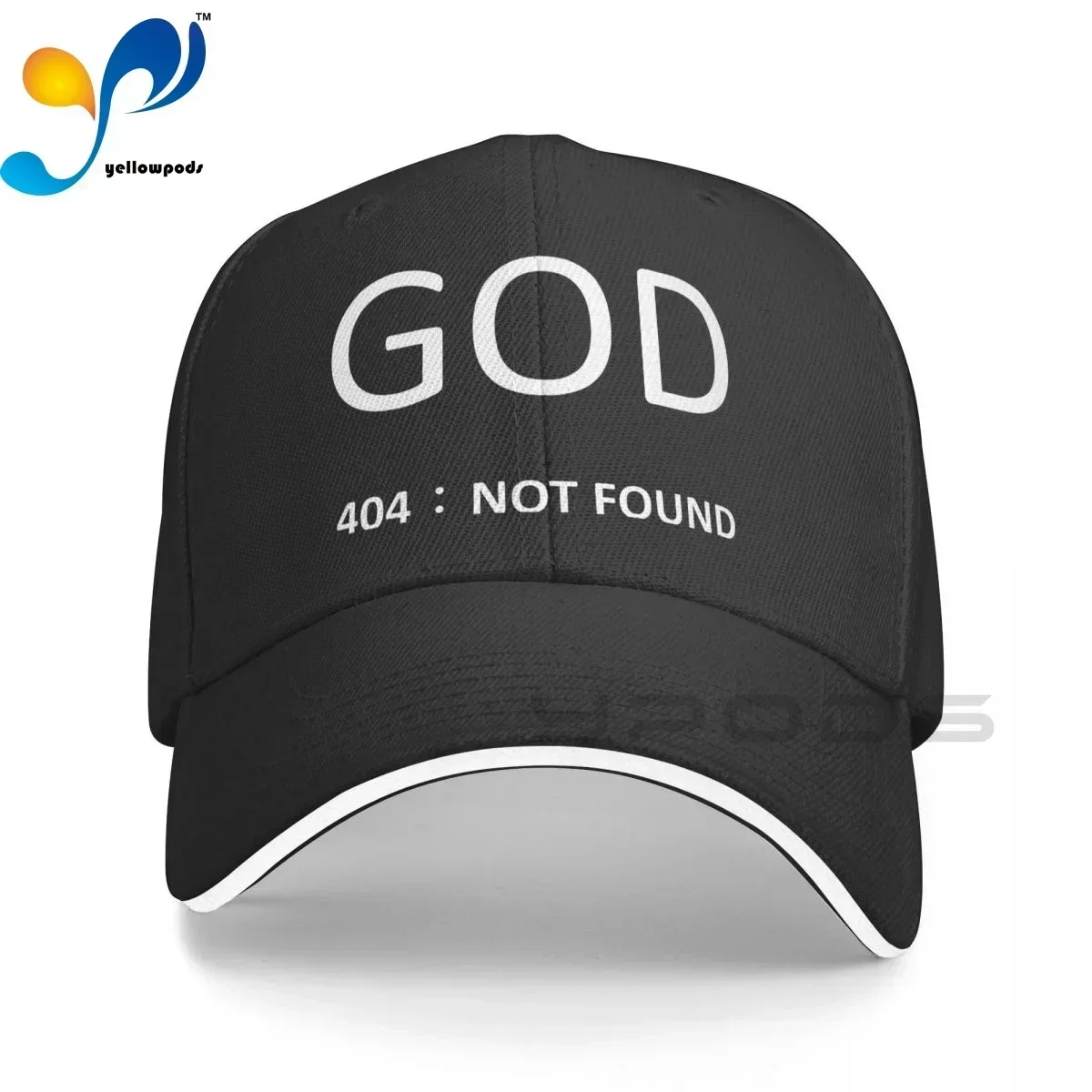GOD 404 NOT FOUND Atheism Religion Atheist Funny Humour Print Baseball Hat Unisex Baseball Caps Hats for Men and Women