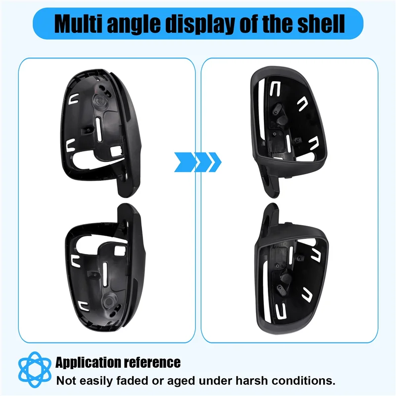 

Для Jeep Cherokee Compass автомобильное зеркало заднего вида, рамка, черный ABS, 2016-2021, прочная замена