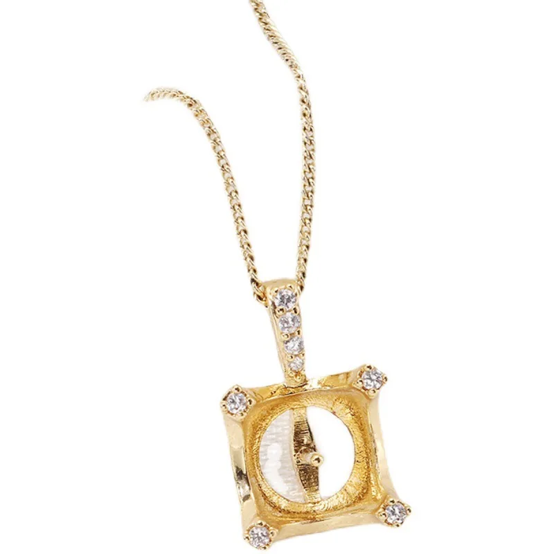 

1 шт. D005, позолоченная 14-каратным золотом подвеска-основа для жемчуга с сохранением цвета, аксессуары для изготовления украшений своими руками (жемчуг и цепочка не входят в комплект)