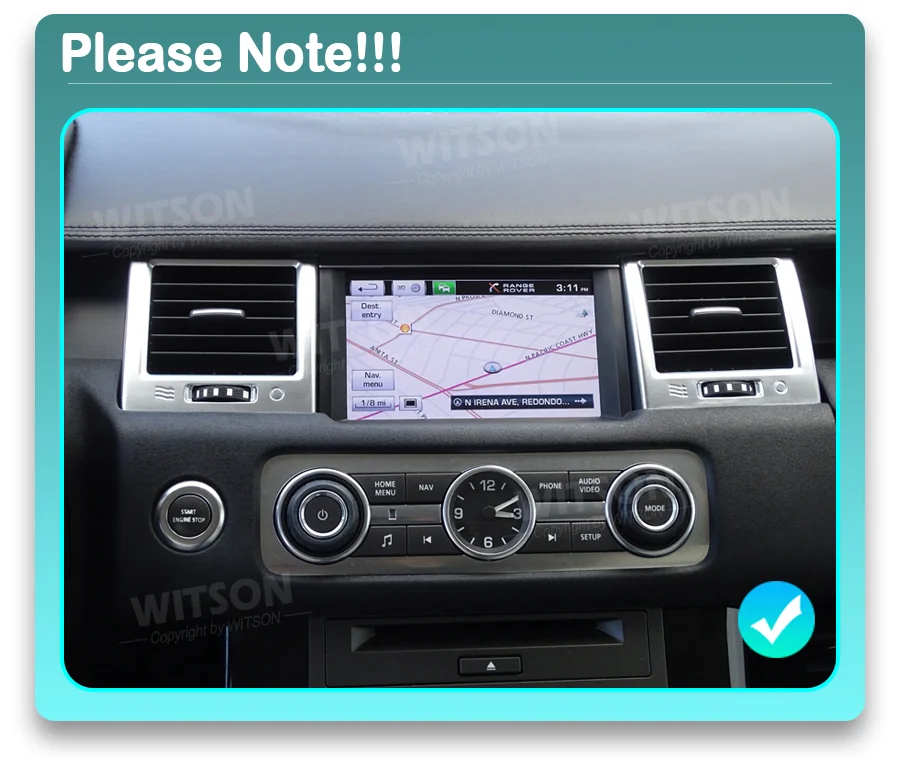 OEM автомобильный радиоприемник с 7-дюймовым экраном CarPlay для Range Rover Sport 2010-2013 без DVD-погрузчика, автомобильный мультимедийный стерео GPS-карты, плеер