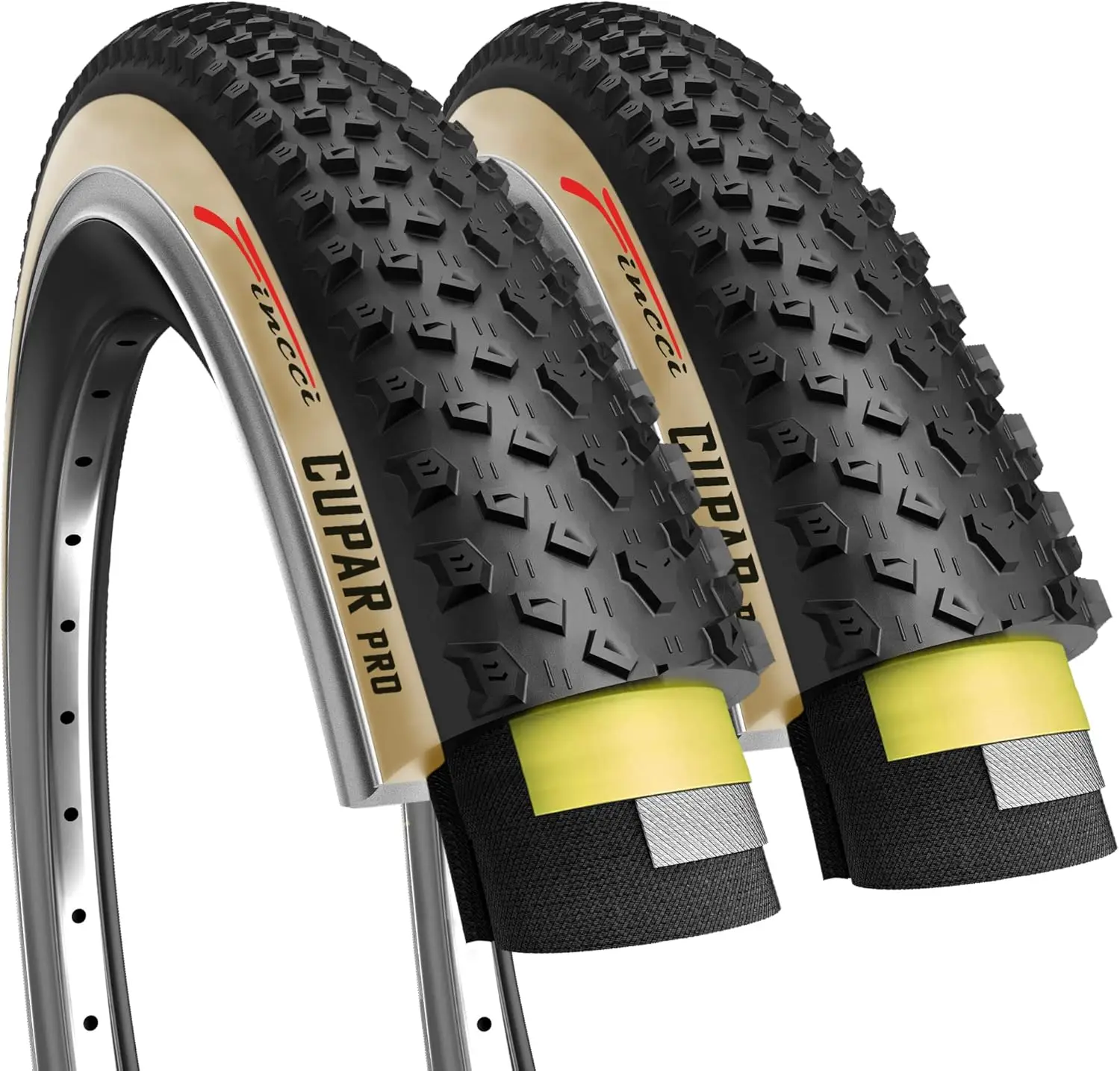

26 x 2.10 Tire 54-559 ETRTO Foldable 60 TPI XC Cross Country Tires with Nylon Protection for Mountain MTB Hybrid Bike Bicycle