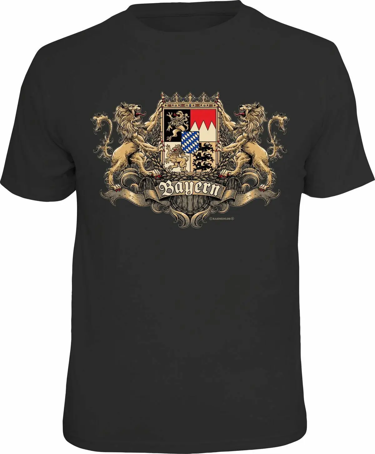 

Fashion Printed Bavaria Lion Crest Mens Gift T-Shirt. Summer Cotton Short Sleeve O-Neck Unisex T Shirt New S-3XL