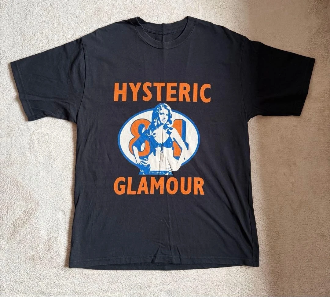 2026 New HYSTERIC GLAMOUR Family Matching Unisex Oversized T Shirt Vintage Retro Woman Portrait Graphic Streetwear Cotton Tee