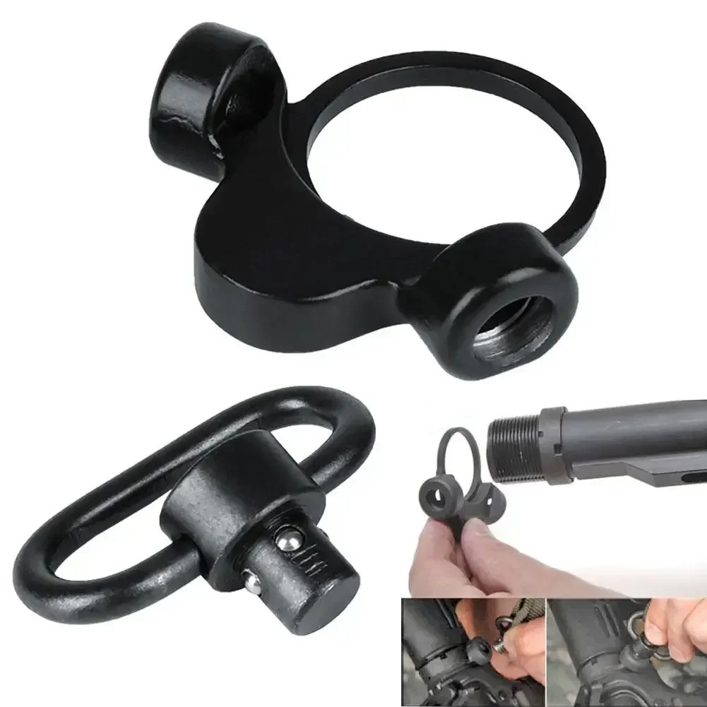 2 Position QD Sling Swivel Adapter Plate Quick Detach Dual Loop Receiver End Plate Mount Hunting Accessories