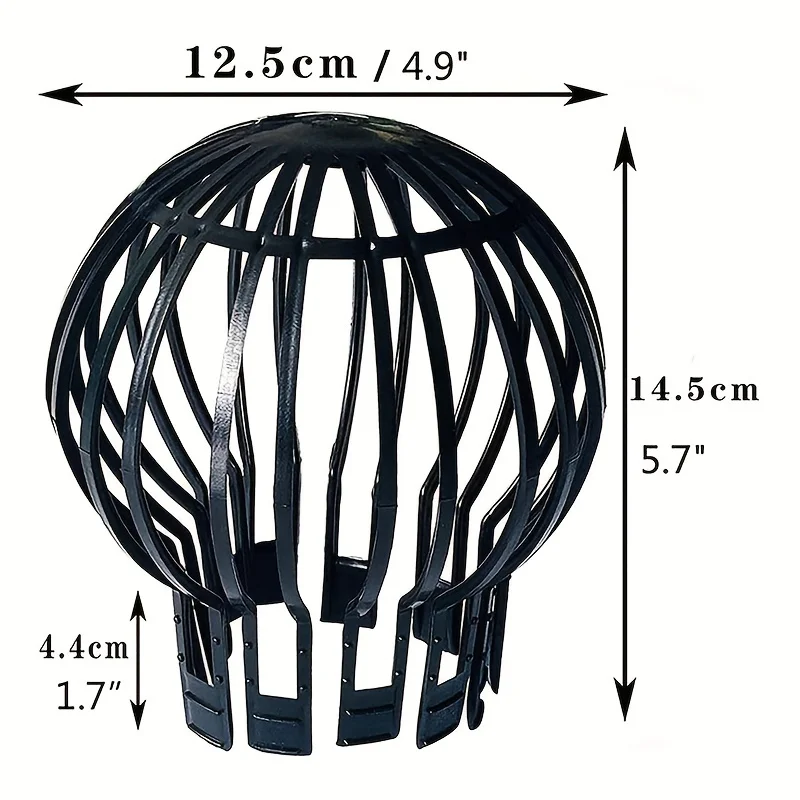 2Pcs Gutter Strainer Drain Filter Guard Roof Downspout Guards Rain Sink Covers Floor Leaf Screen Home Drainage Cover Gutters