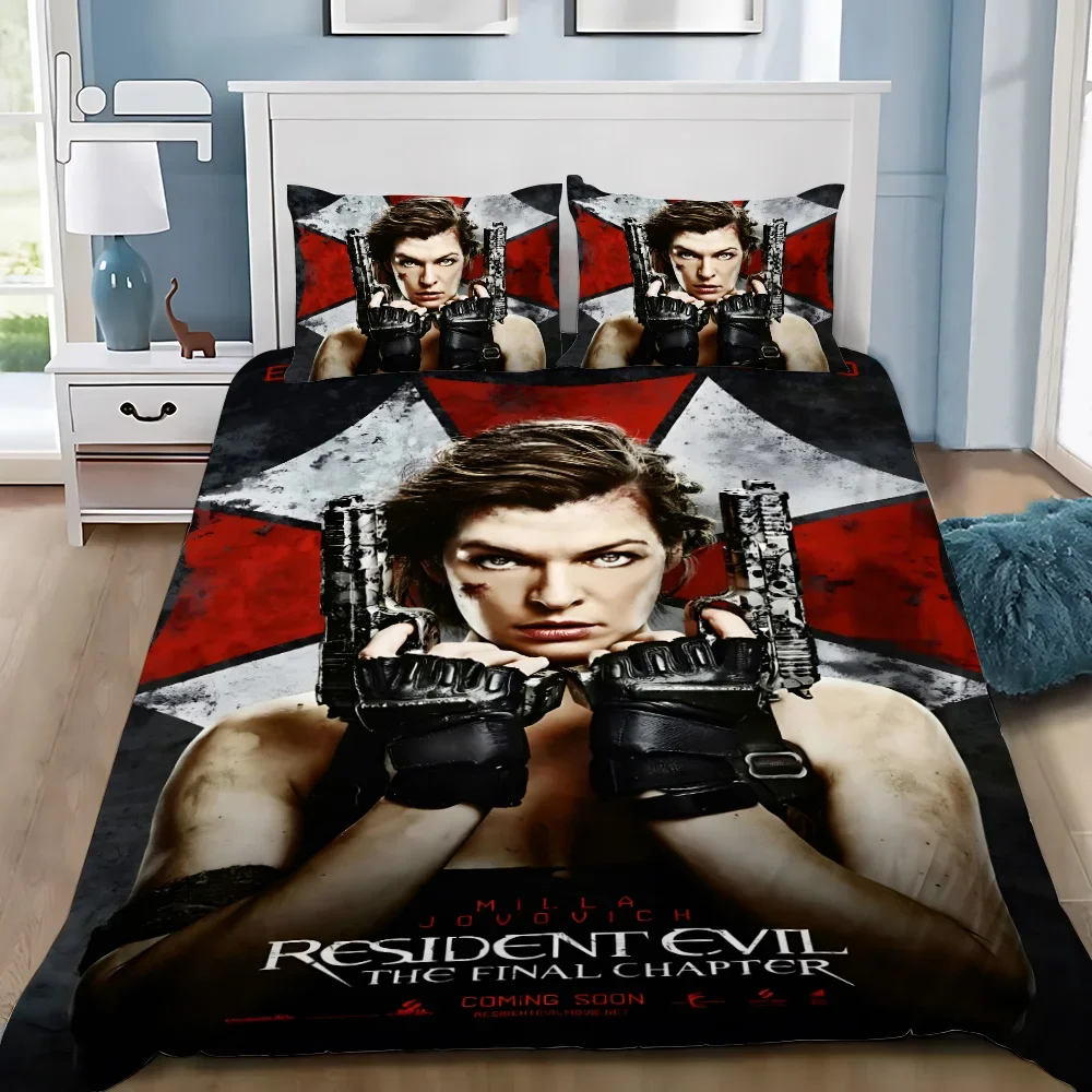 

3D печать пододеяльник наволочка мешканцы зло комплект постельного белья для взрослых мальчиков и девочек украшение для спальни детский подарок одинарный двойной большой