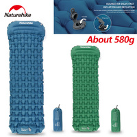 Naturehike Inflatable Mattress Waterproof Nylon TPU Ultralight Outdoor Foot Press Air Mattress Built In Pump Single Sleeping Pad