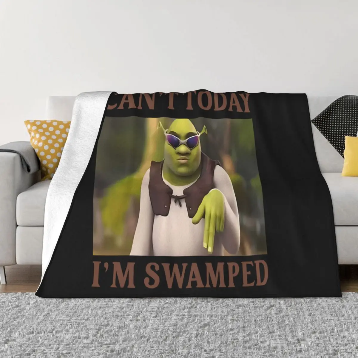 Funny Cant Today Im Swamped Home Blankets Throw Blanket Winter Warm Blanket Throw Blanket