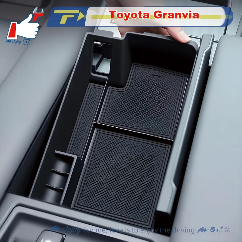 

METOJOY для Toyota Granvia 2023-2024 ABS подлокотник ящик для хранения чехол для хранения за экраном центральная консоль ящик для хранения приборной панели