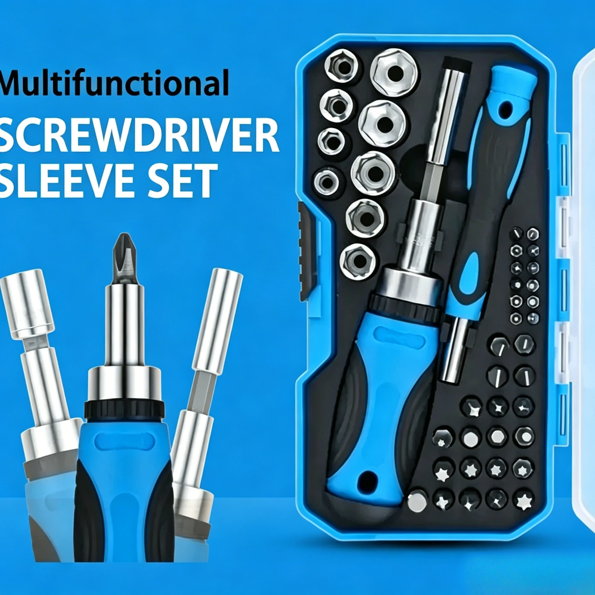 

44Pcs Precision Magnetic Screwdriver Bit Set Multi-functional Portable Household Maintenance Repair Tool Kit