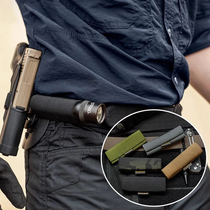 Tactical Waist Belt High Elasticity Tool Cover 38-40mm Belt Concealed Carry EDC Knives Folding Knives Flashlights Holster
