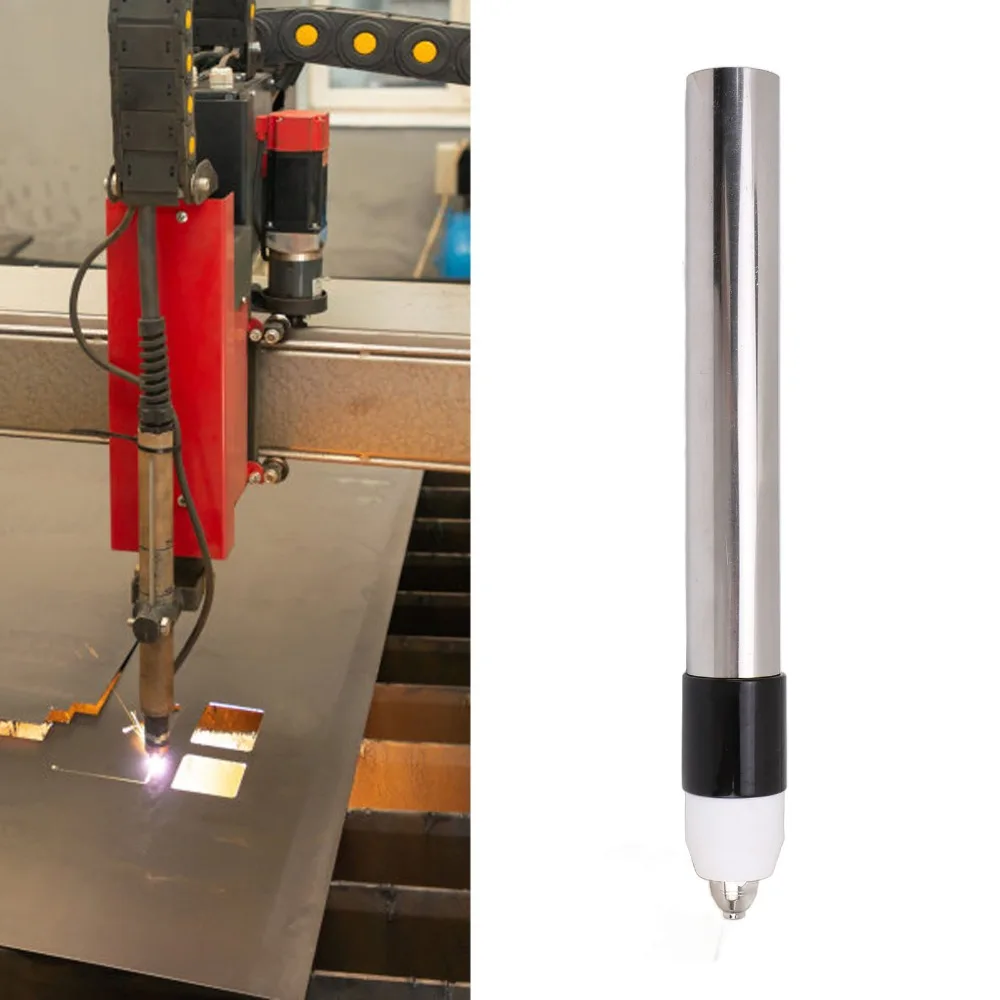 3pcs Stainless Steel Plasma Cut Torch Head 10A-80A 1in Cutting Thickness Plasma Cutter Torch Head Straight Handle P80