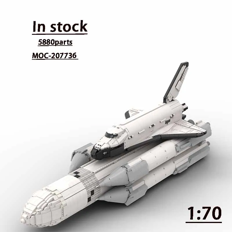 New MOC-207736 Space Launch Rocket (1:70 Scale) 5880 Parts MOC Creative Boys Birthday Educational Christmas Toy Gift