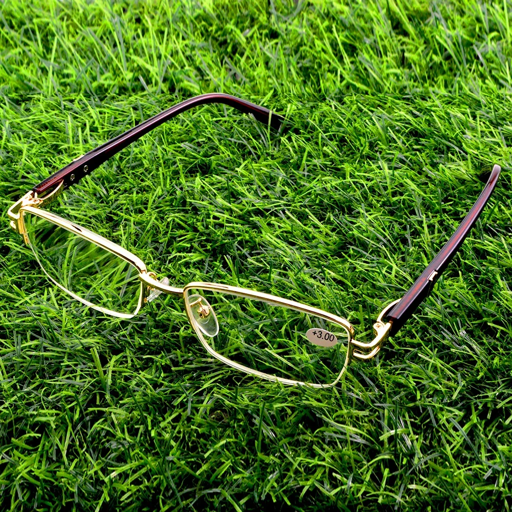 

Titanium Alloy TR90 Temple Business Portable Aspherical Anti Fatigue Multilayer Coating Business Men Reading Glasses +0.75 To +4