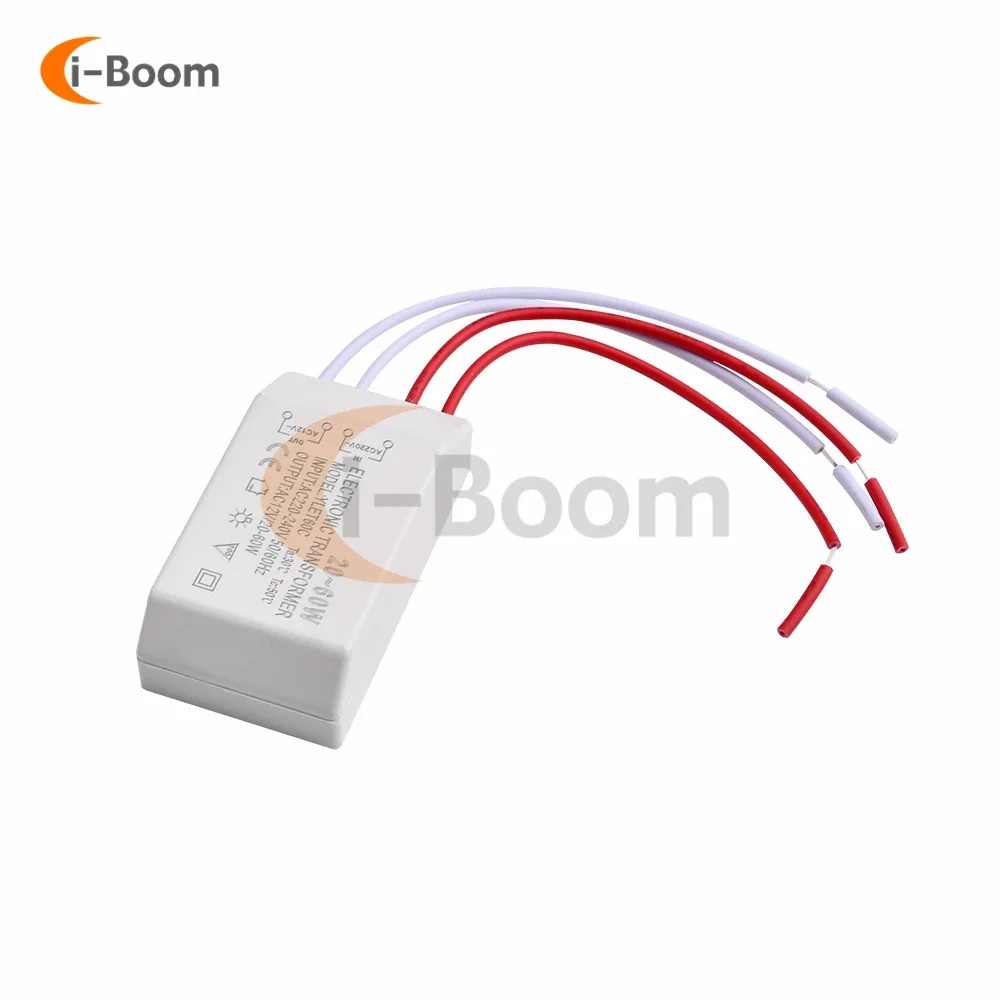 20-60W AC 220V to AC 12V Transformer Power Adapter Constant Current Driver for LED Halogen Lighting Luminaires