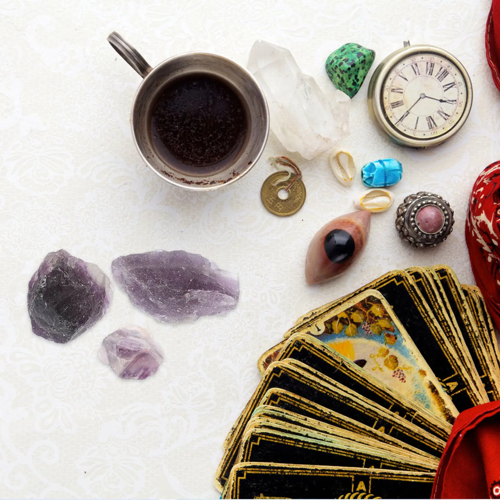 

Crystal Stone Set Aromatherapy Stone Tabletop Decor Crystal Ornament Statue Collection Office Desktop Decoration