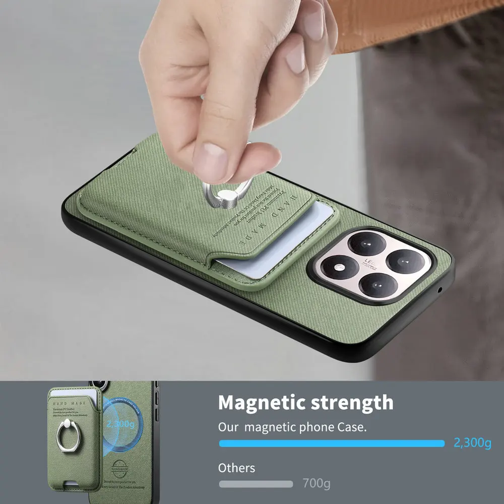 ل Poco F8 Pro 5G 2025 حافظة فاخرة قابلة للفصل 2 في 1 حلقة جلدية حامل الغطاء الخلفي Funda Xiaomi Poco F8 Ultra حافظة PocoF8 F 8