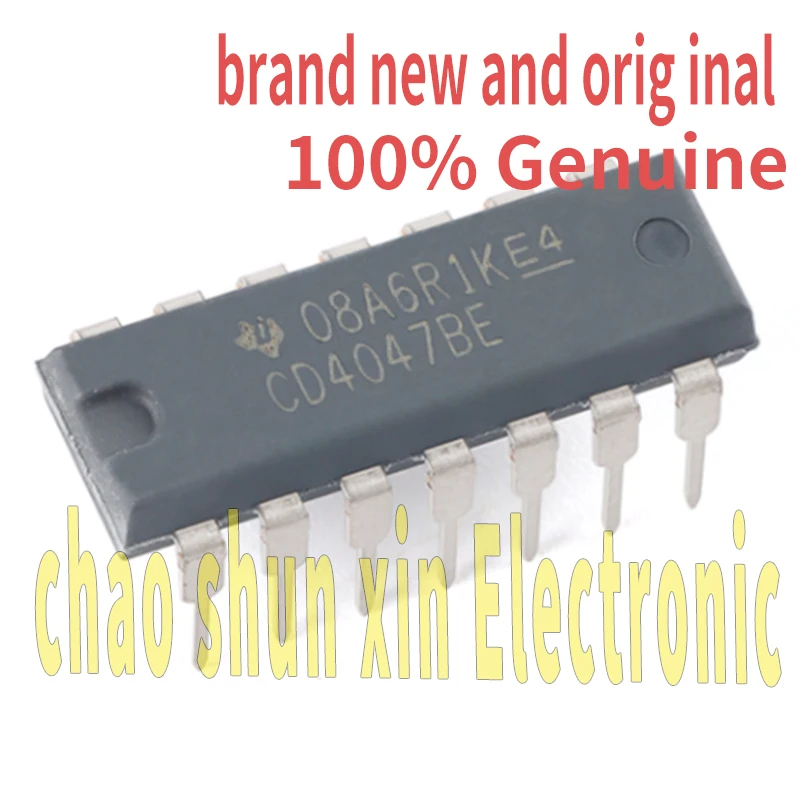 

10 Cd4047Be Brand New Genuine Dip14 Direct Plug Multi-Frequency Oscillator Logic Chip